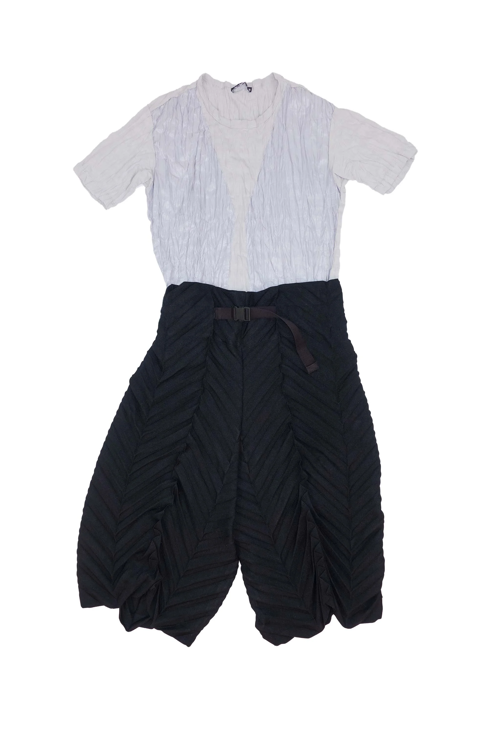 Issey Miyake Men belt tie waist cotton summer trousers — a flat shop